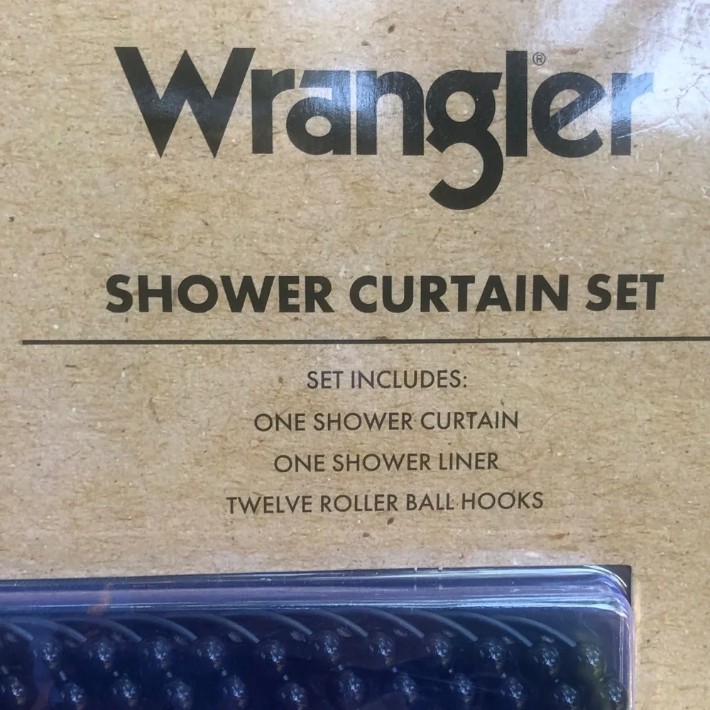 NWT Fall Wrangler Shower Curtain Set - Pumpkins, Cactus, Boots, and Ghosts